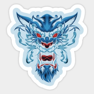 Wolf Design Unique Sticker